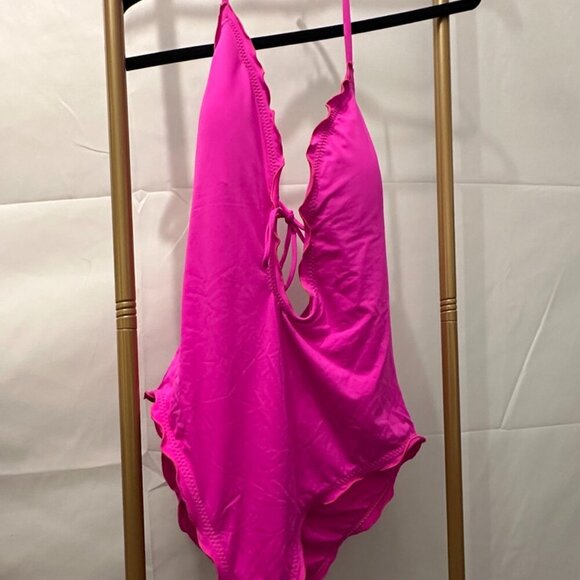 La Blanca Other - La Blanca Pink Plunge One-Piece Swimsuit – Size 12 (NWOT)